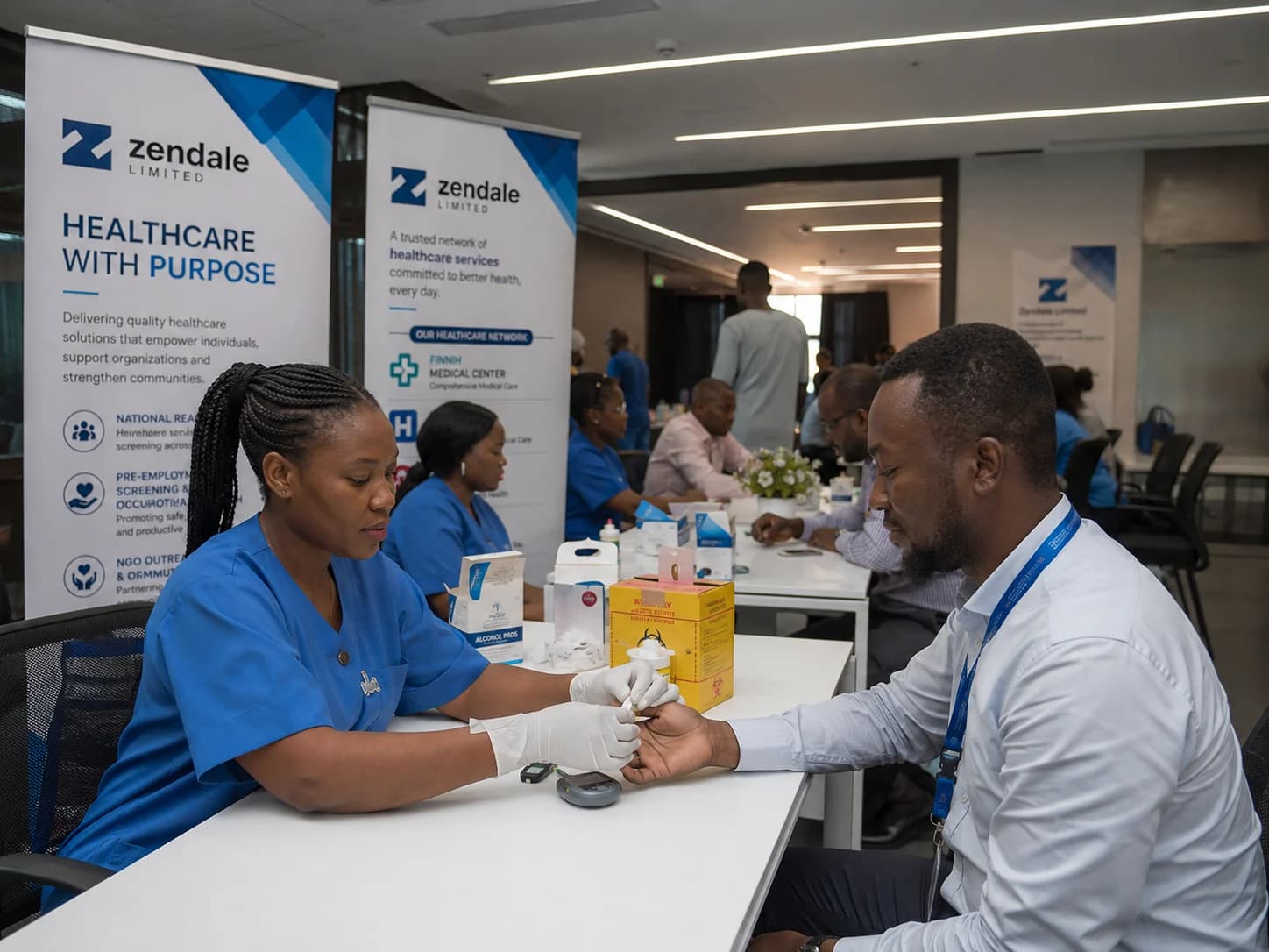 Zendale corporate health outreach team